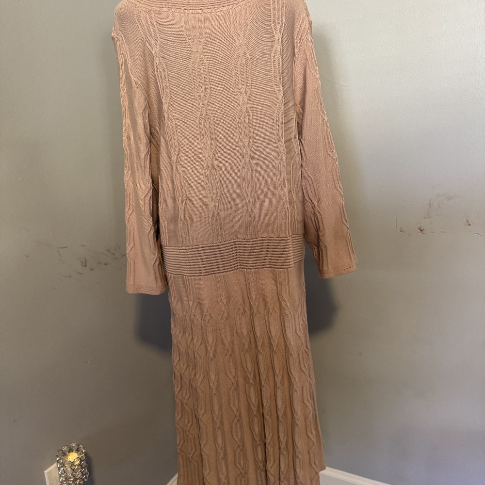 Dusty Rose Knitted Sweater Dress